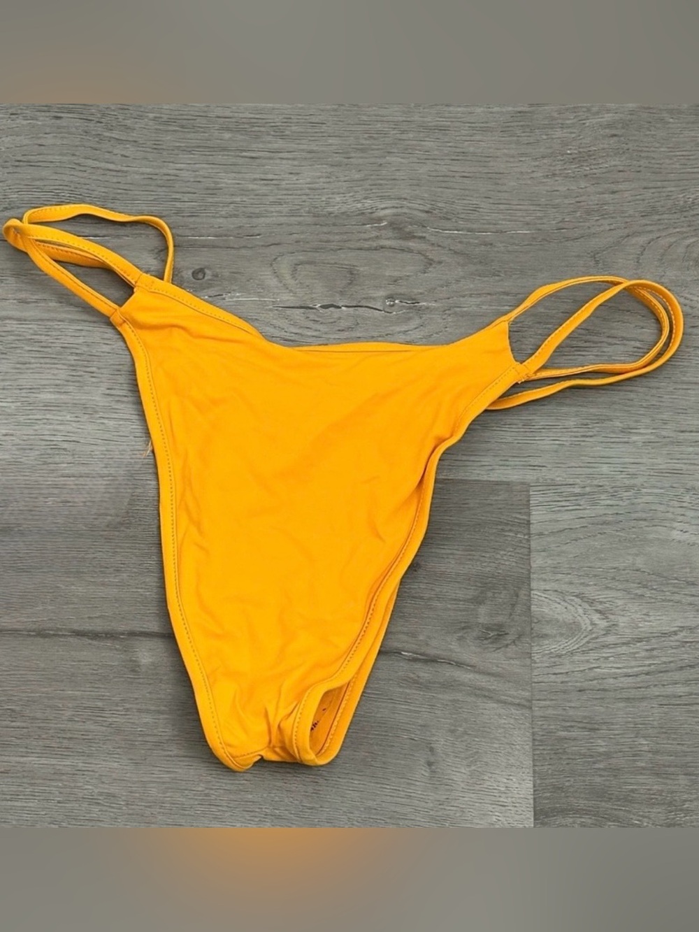 Free People X Toast Swim Bright Yellow High-Cut Bikini Bottom